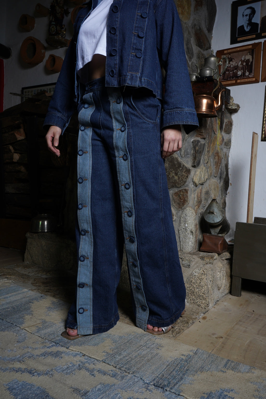 Jean  Femenino Botones Bruma